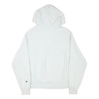 CHAMPION Mens White Pullover Hoodie S Cotton Blend Casual Sportswear