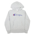 CHAMPION REVERSE WEAVE Womens Grey Pullover Hoodie L Embroidered Logo Cotton