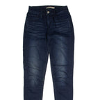 LEVI'S 710 Super Womens Jeans Blue Regular Skinny Stone Wash W25 L30