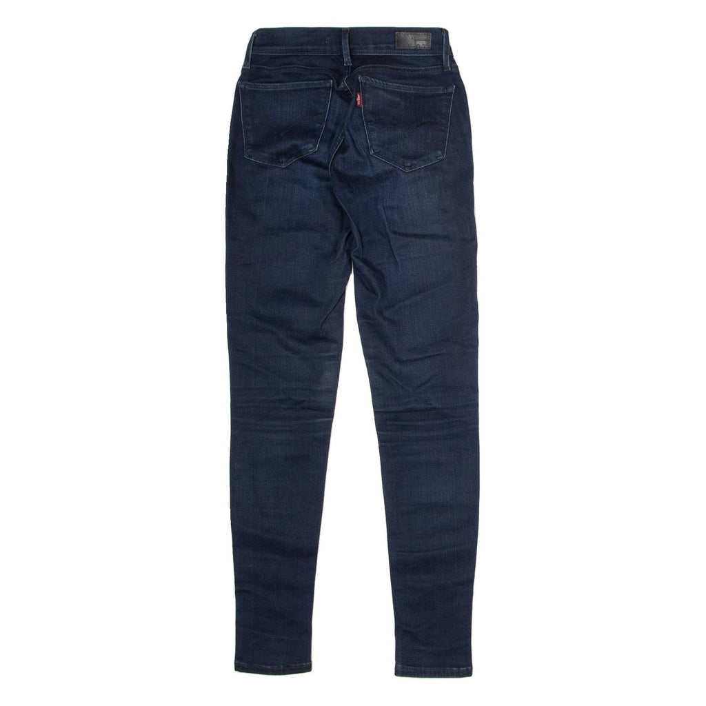 LEVI'S 710 Super Womens Jeans Blue Regular Skinny Stone Wash W25 L30