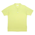 ADIDAS Mens Yellow Polo Shirt L Cotton Blend Short Sleeve Plain Basic