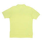 ADIDAS Mens Yellow Polo Shirt L Cotton Blend Short Sleeve Plain Basic