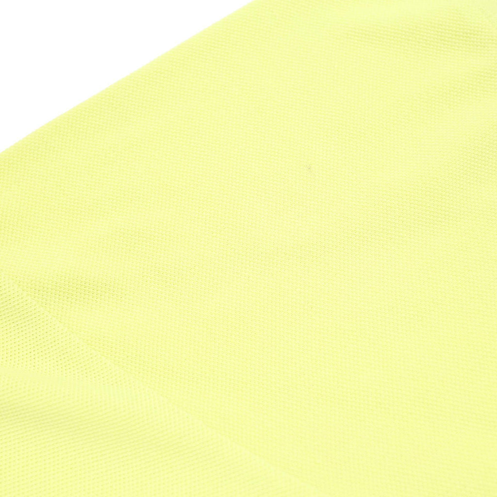 ADIDAS Mens Yellow Polo Shirt L Cotton Blend Short Sleeve Plain Basic