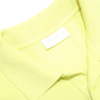 ADIDAS Mens Yellow Polo Shirt L Cotton Blend Short Sleeve Plain Basic
