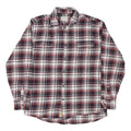 JACHS Mens Red White & Black Plaid Shirt XL Cotton Blend Button Casual
