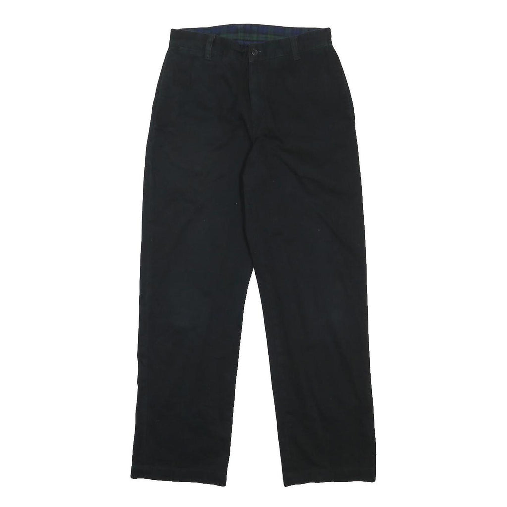 POLO RALPH LAUREN Boys Cotton Blend Black Regular Fit Straight Trousers W26 L27