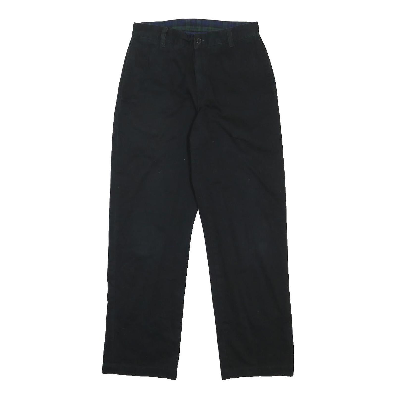 POLO RALPH LAUREN Boys Cotton Blend Black Regular Fit Straight Trousers W26 L27