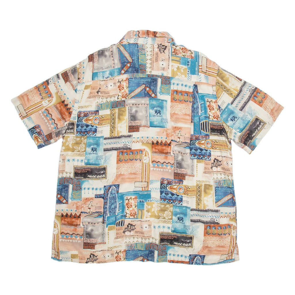 BATIK BAY Mens Shirt Pink Geometric XL