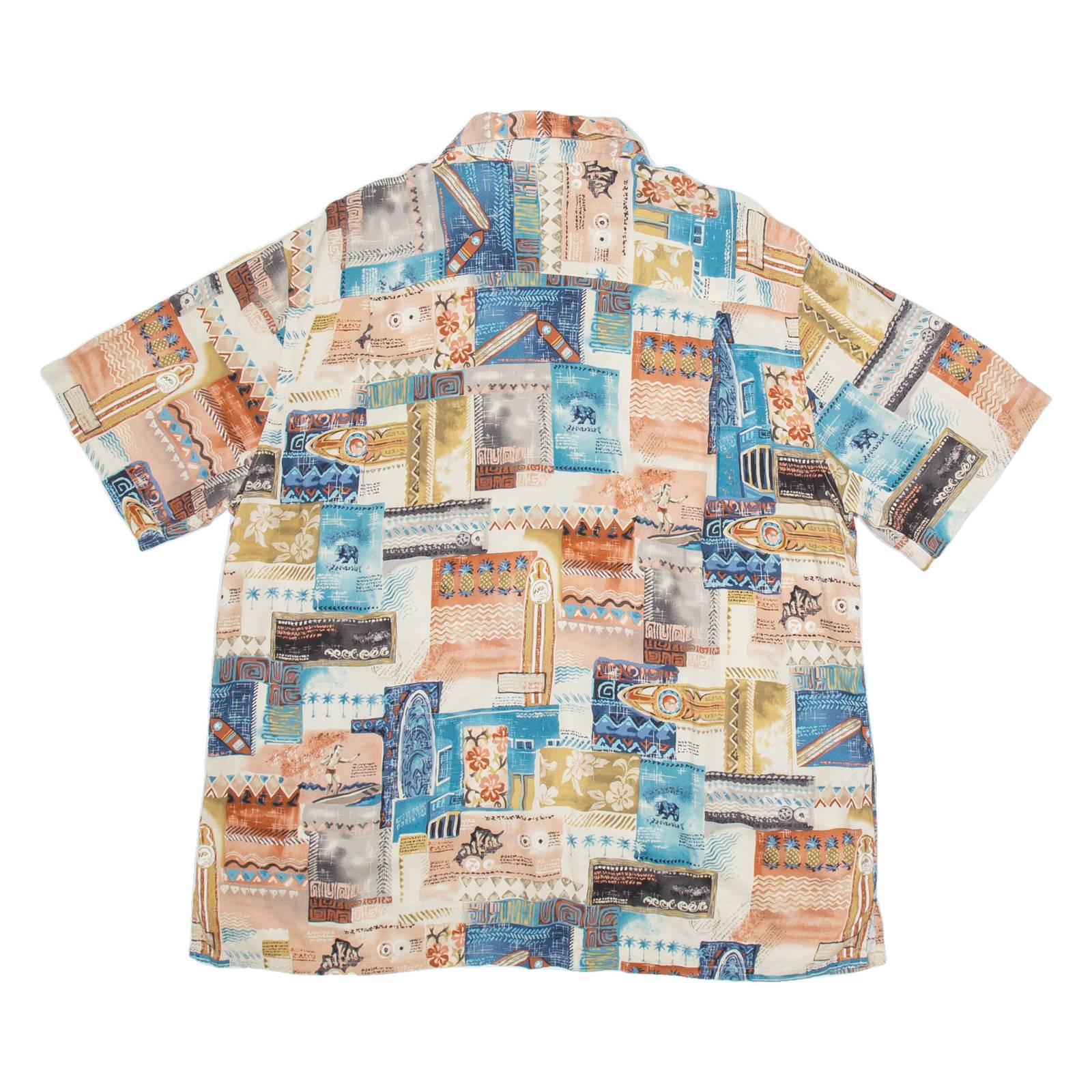 BATIK BAY Mens Shirt Pink Geometric XL