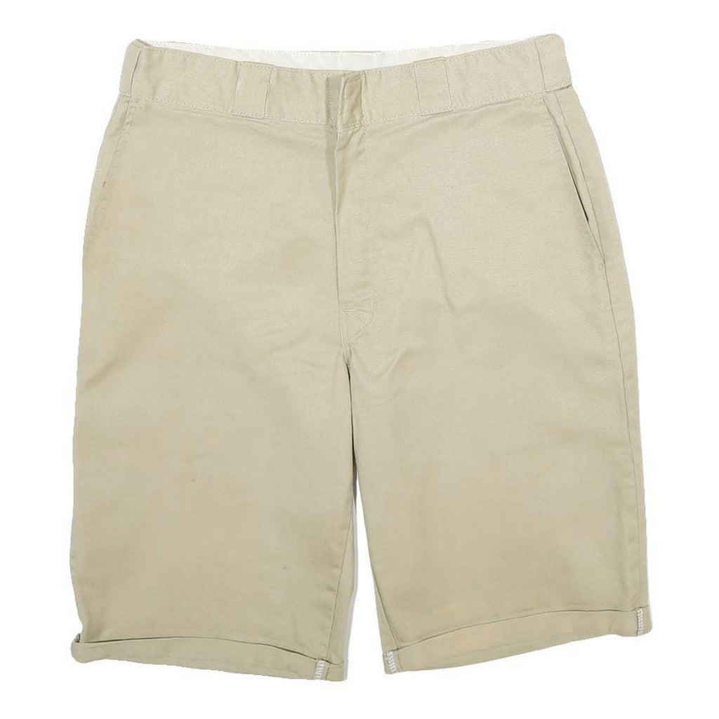 DICKIES Mens Shorts Beige Casual Regular M W33 Lightweight Polyester Blend