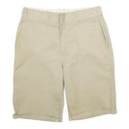 DICKIES Mens Shorts Beige Casual Regular M W33 Lightweight Polyester Blend
