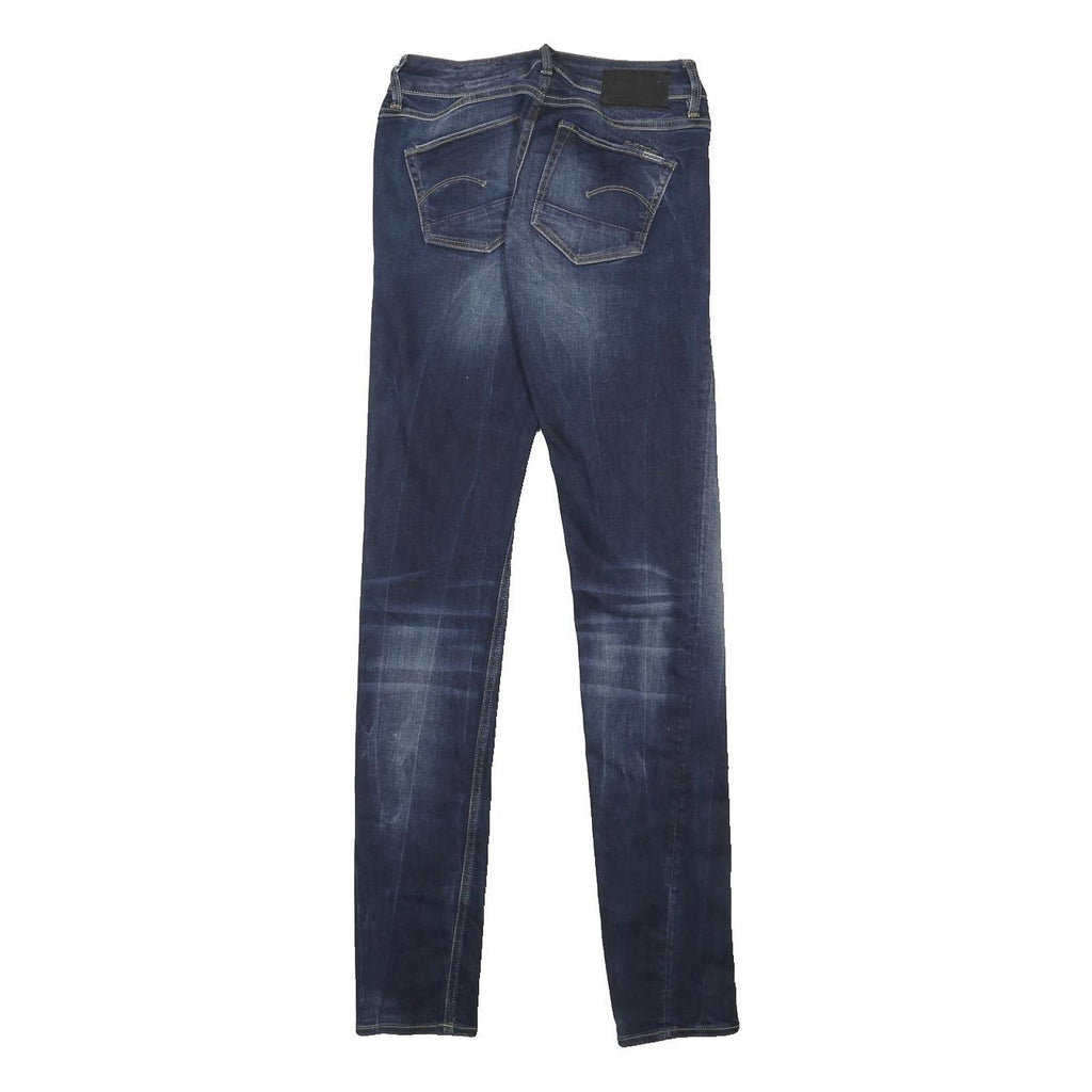 G-STAR Womens Slim Blue Denim Medium Wash Jeans W25 L32 Stretch Zip Fastening