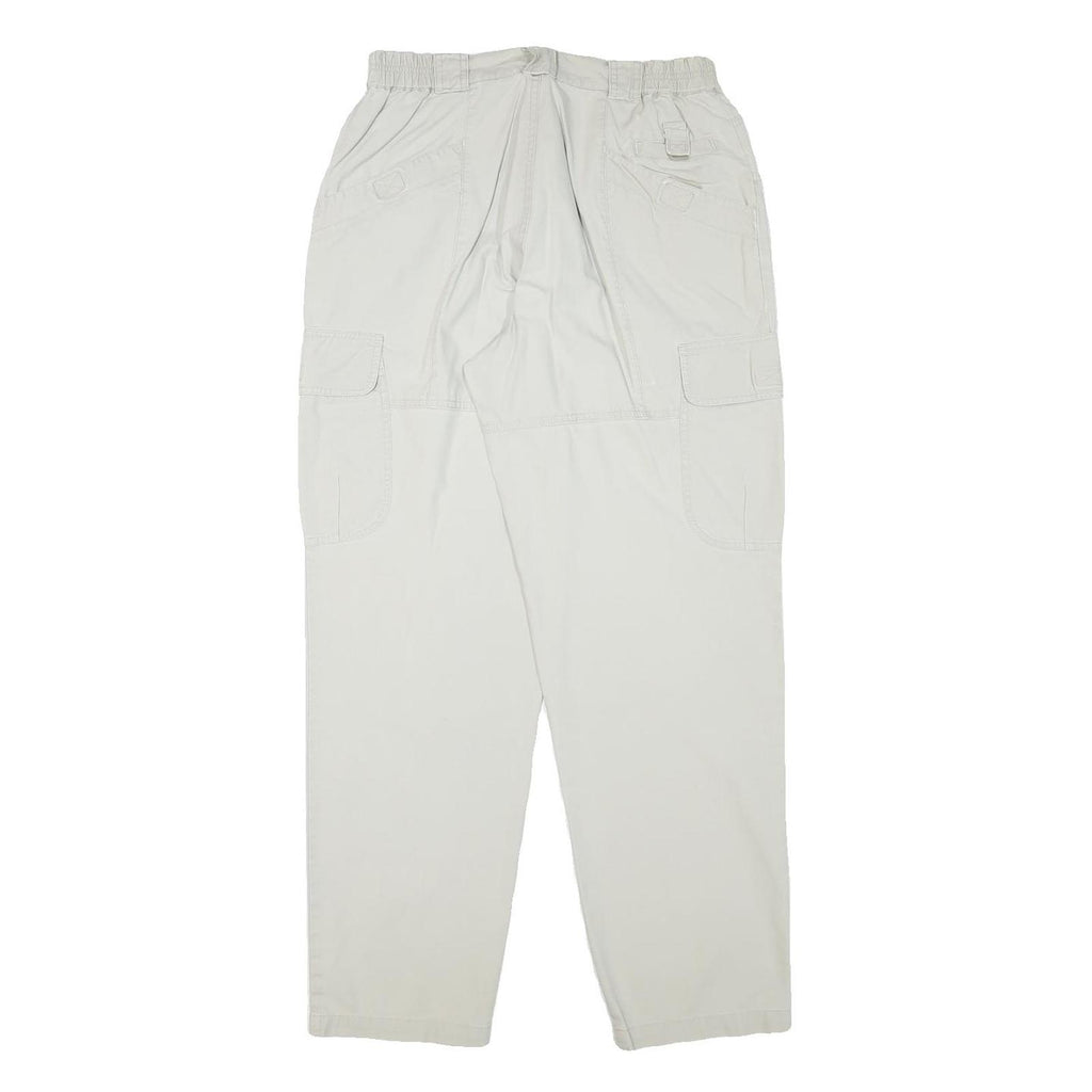 COLUMBIA Mens Relaxed Beige Cargo Zip Trousers W29 L30 Cotton Blend Casual