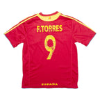 WORLD SOCCER Spain Mens Football Shirt Jersey Red V-Neck M