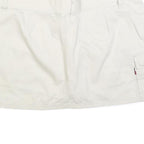 TOMMY HILFIGER Womens White Cotton Blend Mini Skirt Cargo Style M Belted