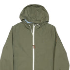ELEMENT Mens Green Zip Up Hooded Jacket S Polyester Blend Plain Casual Outdoor