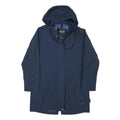 JACK WOLFSKIN Womens Blue Outdoor Jacket S Polyester Blend Zip Hooded Plain