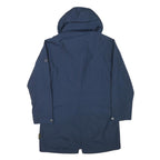 JACK WOLFSKIN Womens Blue Outdoor Jacket S Polyester Blend Zip Hooded Plain