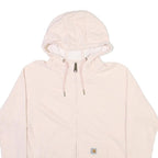 CARHARTT Womens Cream Zip Up Hoodie M Cotton Blend Casual Wear