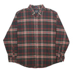 PENDLETON Mens Black & Red Check Shirt XL Cotton Classic Button-Down Long Sleeve