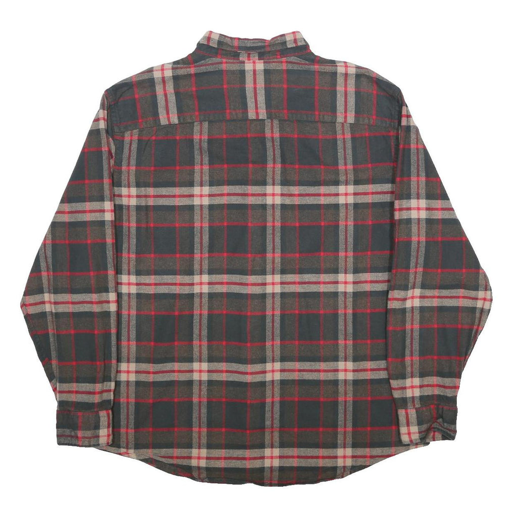 PENDLETON Mens Black & Red Check Shirt XL Cotton Classic Button-Down Long Sleeve