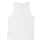 NIKE Mens White Sleeveless T-Shirt S Cotton Blend Classic Crew Neck Sports