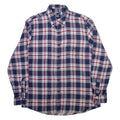 CHAPS Mens Shirt Blue Plaid Long Sleeve L