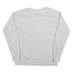 TOMMY HILFIGER Womens Grey Sweatshirt Crew Neck L Hilfiger Logo Cotton Blend