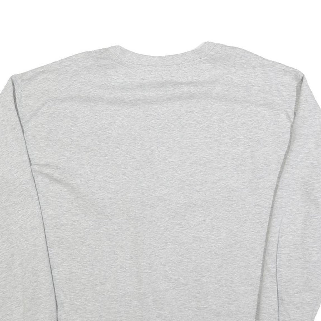 TOMMY HILFIGER Womens Grey Sweatshirt Crew Neck L Hilfiger Logo Cotton Blend