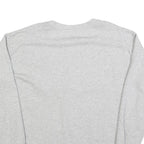 TOMMY HILFIGER Womens Grey Sweatshirt Crew Neck L Hilfiger Logo Cotton Blend