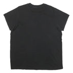 ADIDAS Womens Black & White Graphic T-Shirt UK 14 Short Sleeve Crew Neck