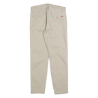 LEVI'S Mens Cotton Blend Beige Regular Zip Trousers W29 L25 Casual Classic Fit