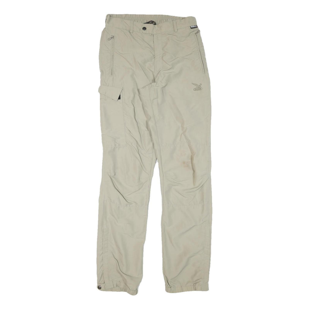 SALEWA Mens Polyester Blend Beige Regular Fit Cargo Trousers W29 L33 Hiking