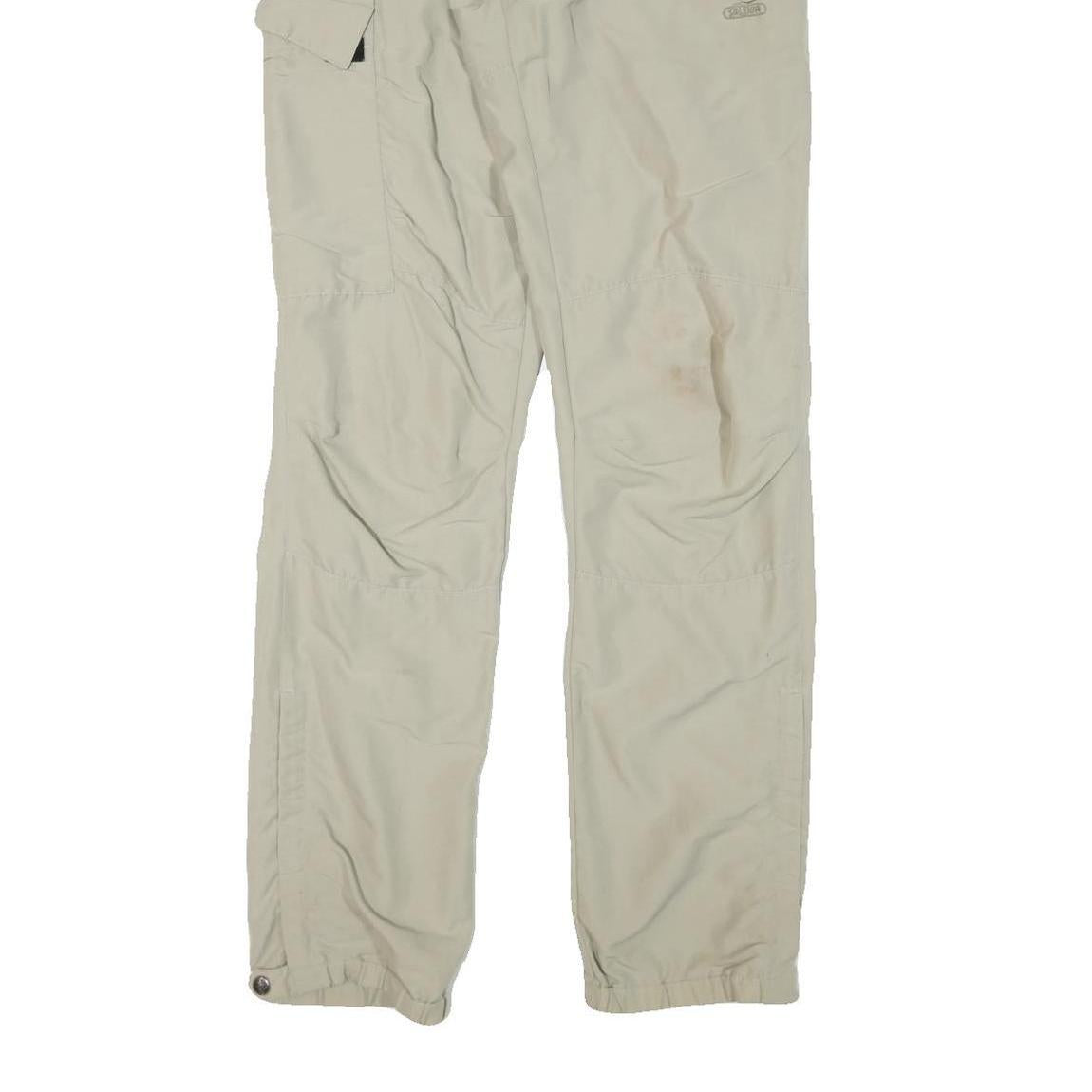 SALEWA Mens Polyester Blend Beige Regular Fit Cargo Trousers W29 L33 Hiking