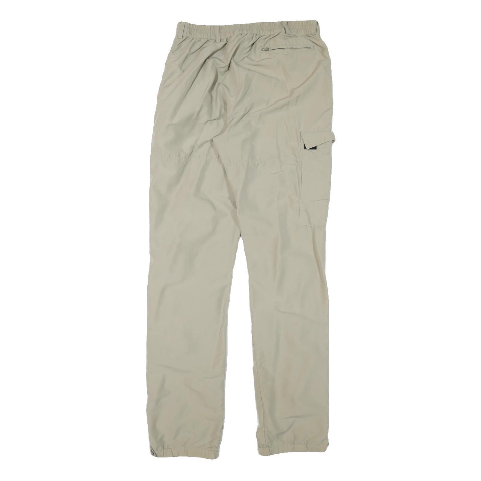 SALEWA Mens Polyester Blend Beige Regular Fit Cargo Trousers W29 L33 Hiking