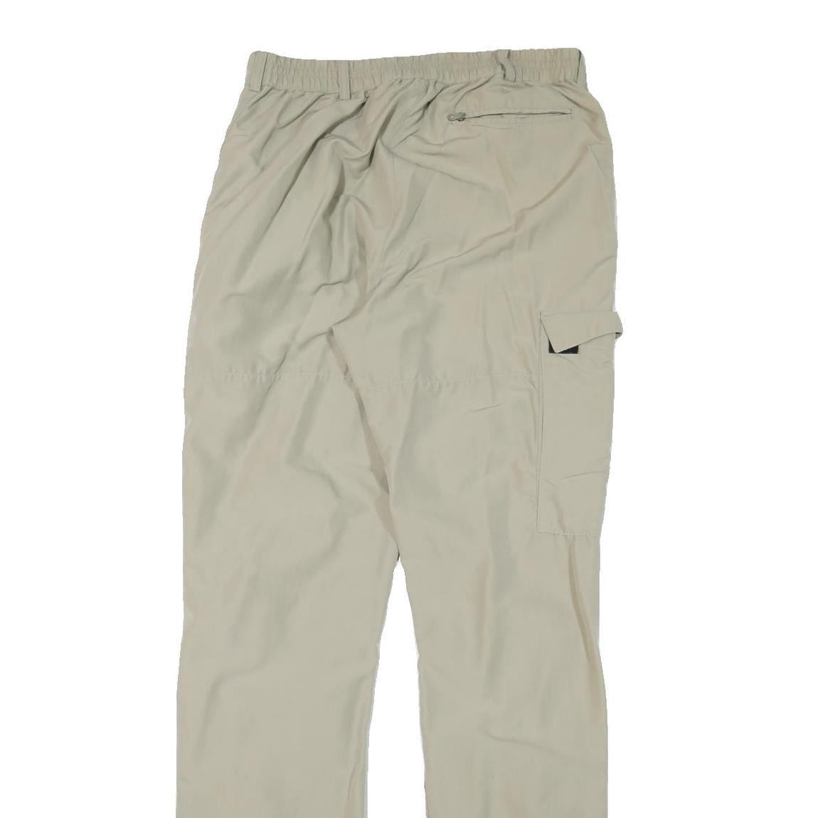 SALEWA Mens Polyester Blend Beige Regular Fit Cargo Trousers W29 L33 Hiking
