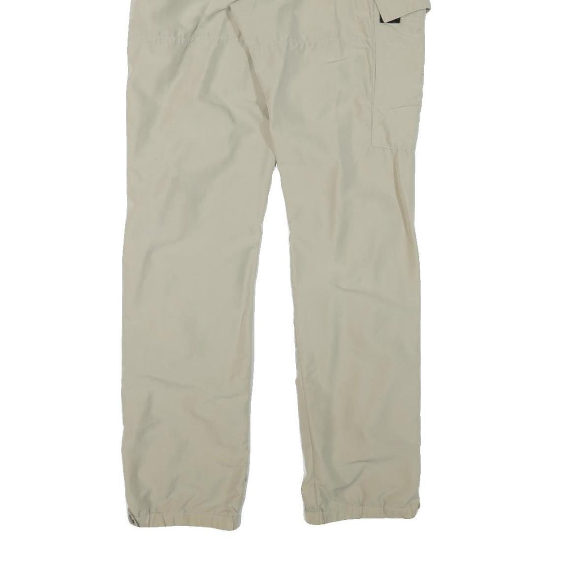 SALEWA Mens Polyester Blend Beige Regular Fit Cargo Trousers W29 L33 Hiking