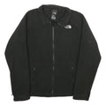 THE NORTH FACE Womens Black Jacket M Polyester Zip Plain Casual Outdoor Warm