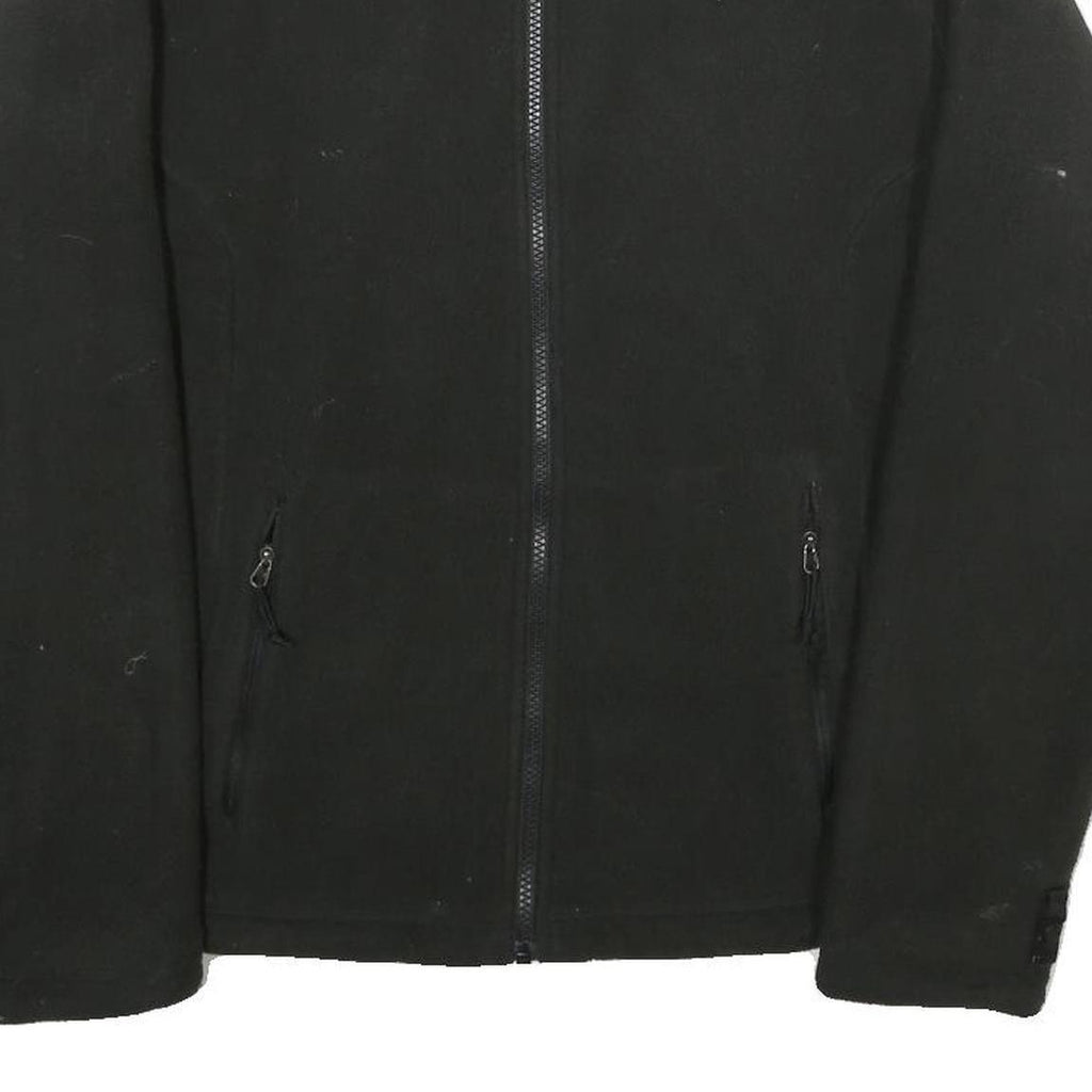 THE NORTH FACE Womens Black Jacket M Polyester Zip Plain Casual Outdoor Warm