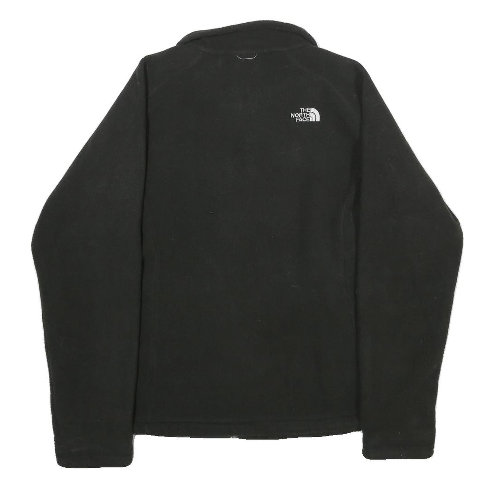THE NORTH FACE Womens Black Jacket M Polyester Zip Plain Casual Outdoor Warm