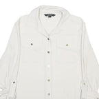 LAUREN RALPH LAUREN Womens White Basic Shirt Long Sleeve Collared S Button Front