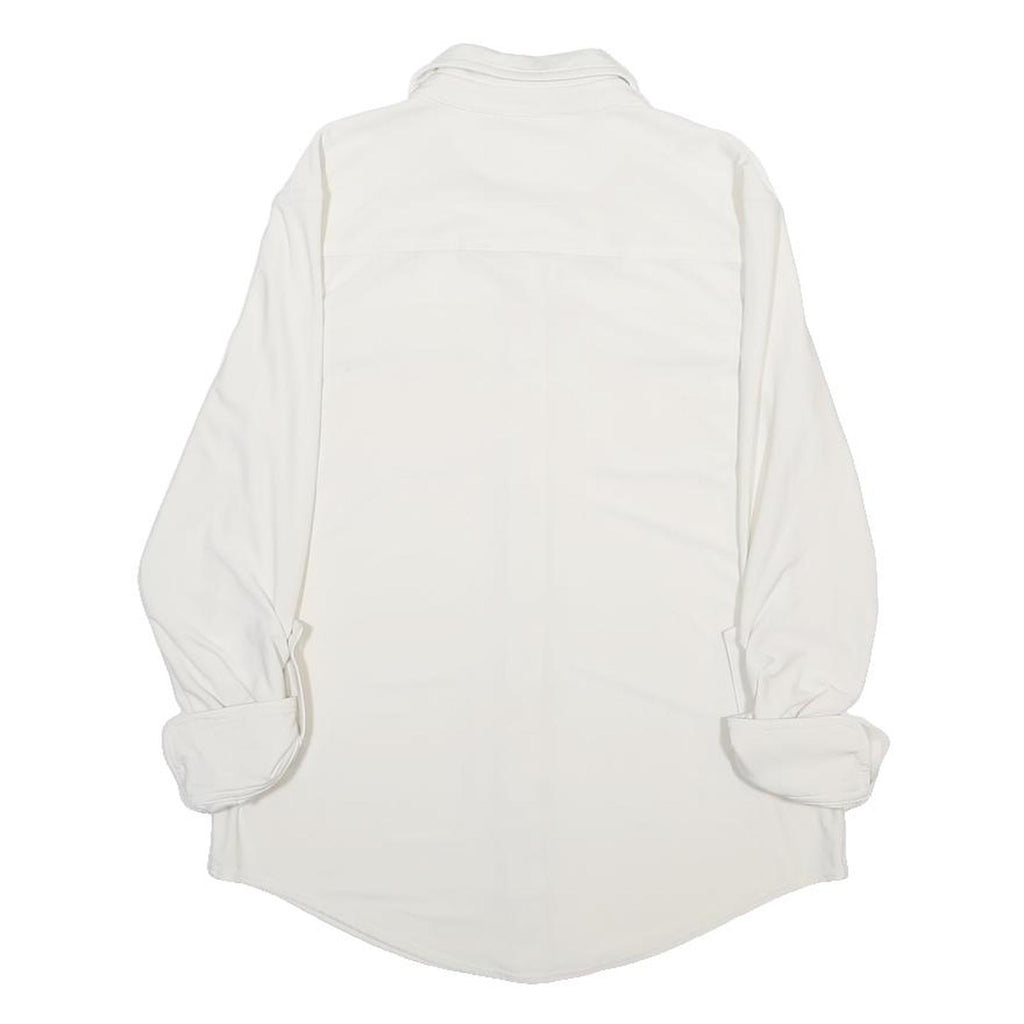 LAUREN RALPH LAUREN Womens White Basic Shirt Long Sleeve Collared S Button Front