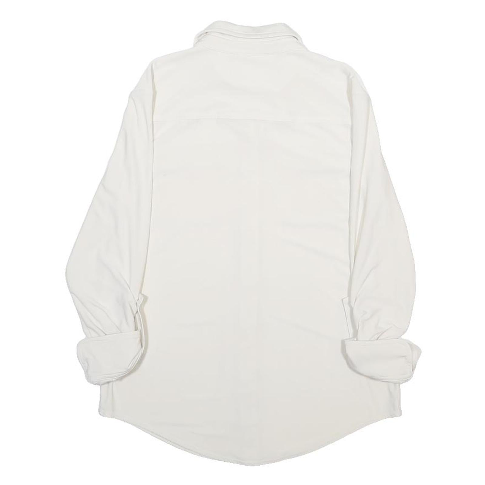 LAUREN RALPH LAUREN Womens White Basic Shirt Long Sleeve Collared S Button Front
