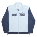 NIKE Mens Blue & Light Blue COR 72Z Track Jacket 2XL Polyester Zip