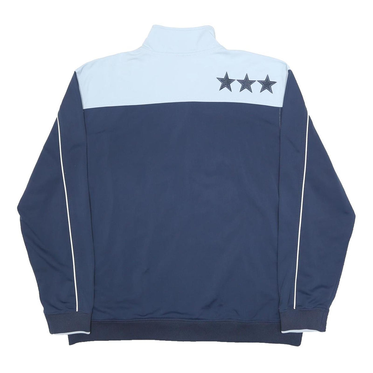 NIKE Mens Blue & Light Blue COR 72Z Track Jacket 2XL Polyester Zip