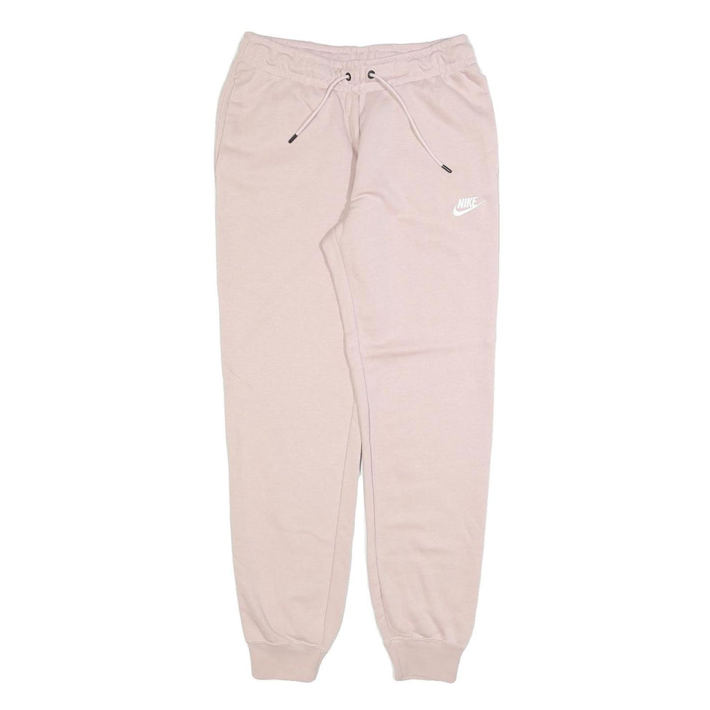 NIKE Womens Joggers Pink & White Slim Tapered S W26 L28 Comfortable Cotton Blend