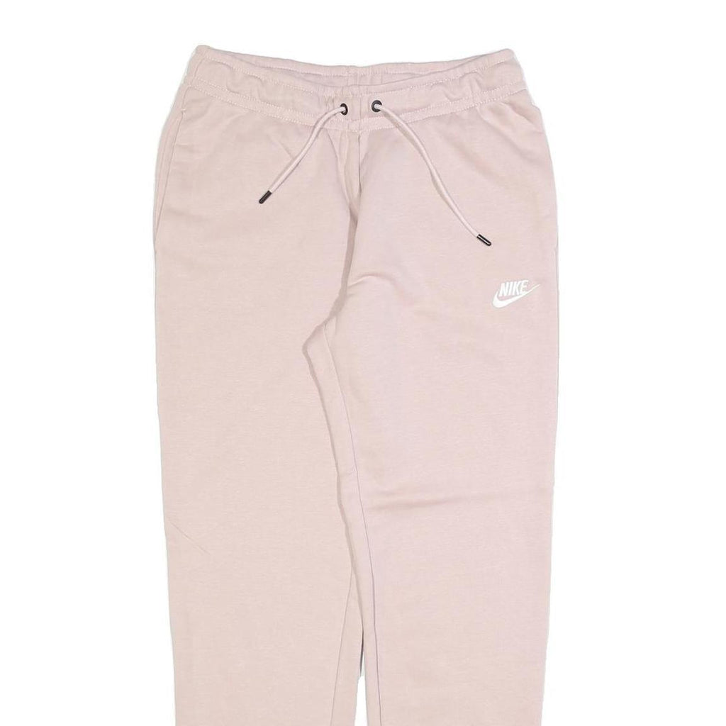 NIKE Womens Joggers Pink & White Slim Tapered S W26 L28 Comfortable Cotton Blend