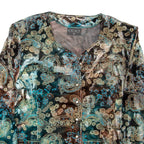 HOROSCOP Lightweight Womens Jacket Green Paisley M