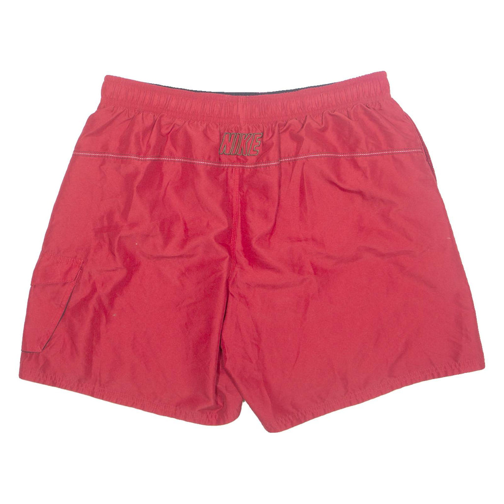 NIKE Mesh Lined Mens Swimming Shorts Red XL W34
