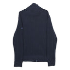 BEN SHERMAN Mens Blue Cotton Zip Jacket M Plain Casual Lightweight Stylish